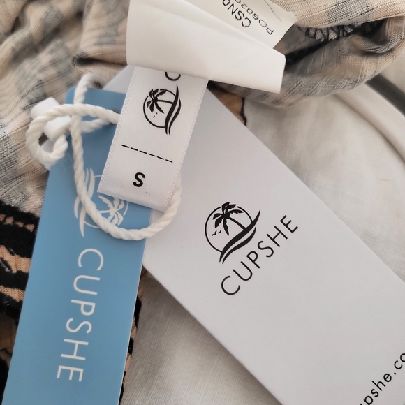 Cupshe Animal Print Swim Cover-Up Dress  size S, NWT - Picture 7 of 7